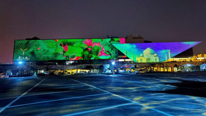 寸灘國(guó)際絲路花街建筑光影秀(圖8)