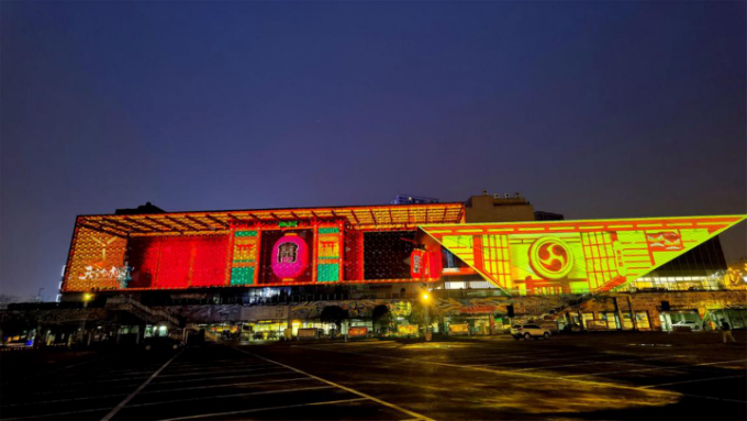 寸灘國際絲路花街建筑光影秀于7月1日開街上演啦！(圖15)