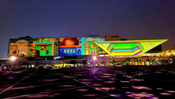 寸灘國際絲路花街建筑光影秀于7月1日開街上演啦！(圖12)