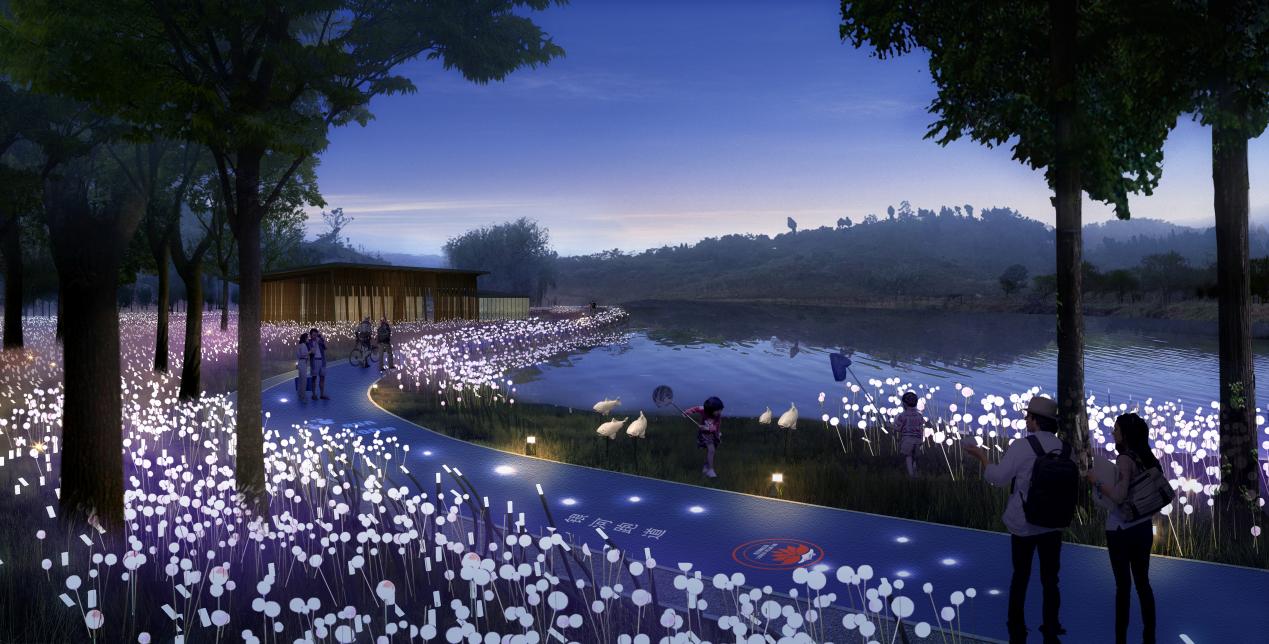 四川達(dá)州蓮花湖濕地公園夜游(圖8)