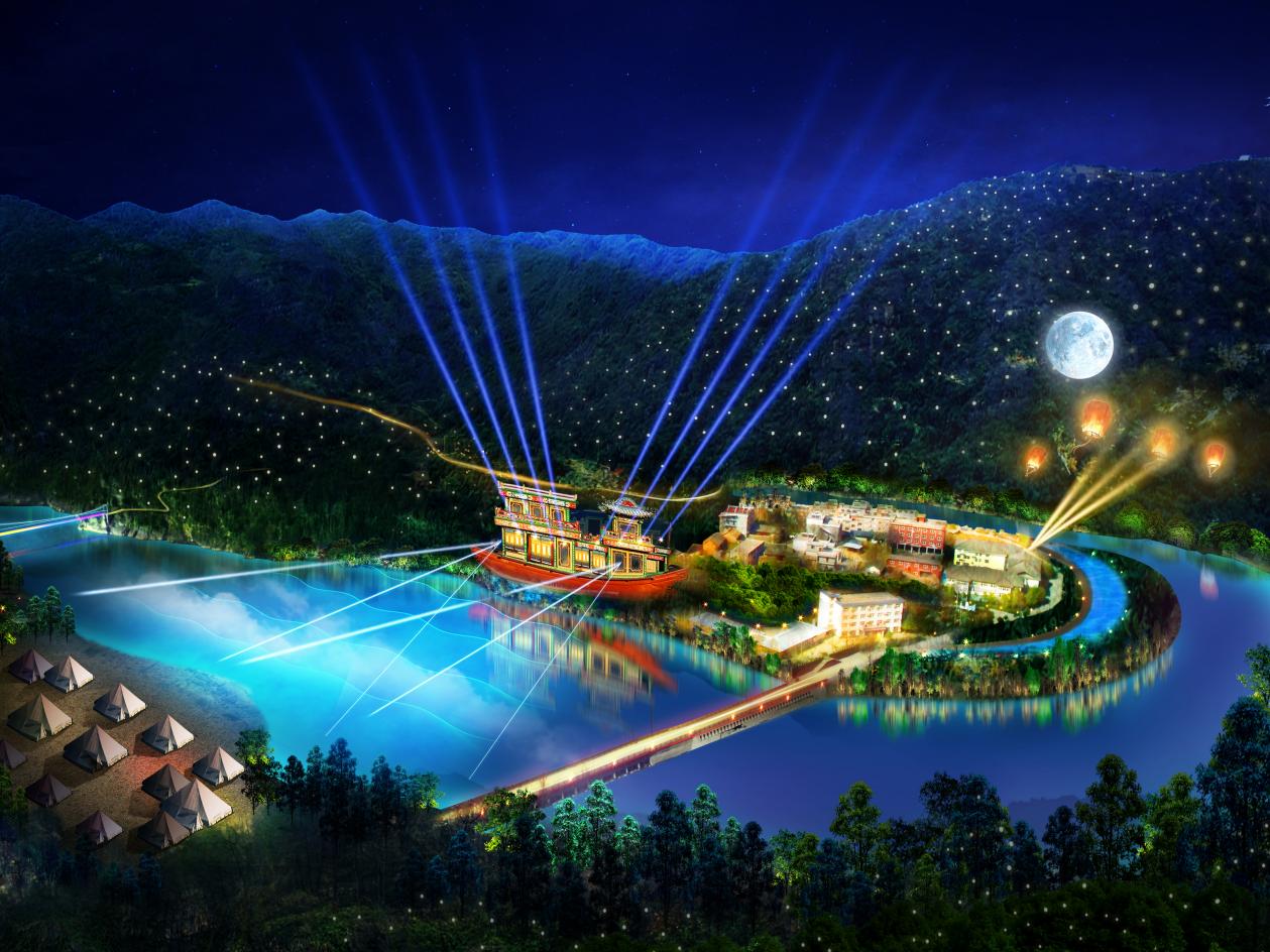 三門(mén)峽雙龍灣景區(qū)《夢(mèng)回洛河》(圖2)